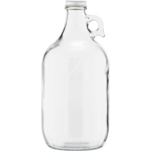 Clear 1 gallon 4L glass growler for beer Kombucha