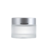 frosted clear glass jar for cosmetic cream