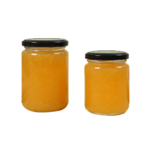 Wholesale round glass honey jam jar 200ml 380ml