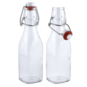 Square swing top glass bottle 250ml 500ml 750ml