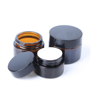 Amber 20g 30g 50g 100g cosmetic glass bottle face cream jar