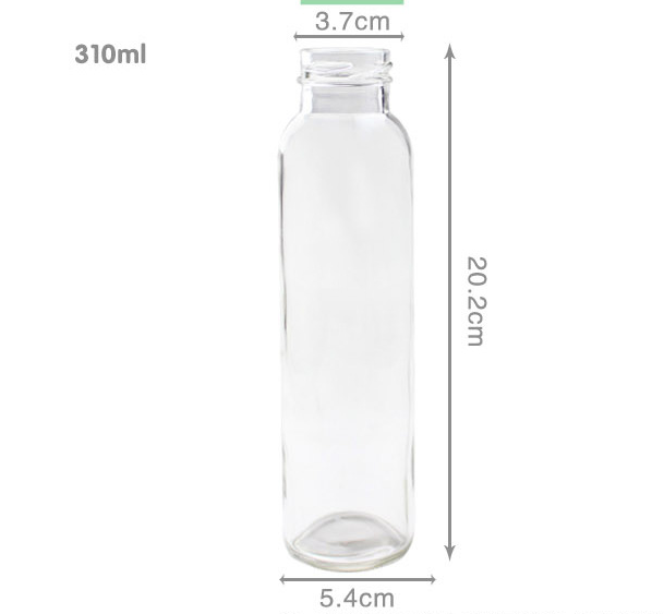 Rround 300ml glass juice bottle 10oz glass bottles for juicing