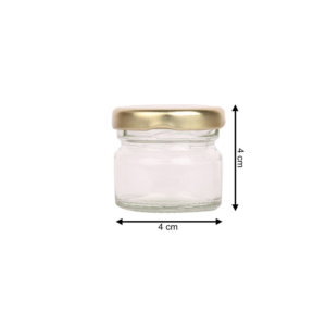 Mini round 1oz glass jar for jam honey paste sauce