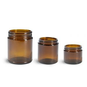 Amber 20g 30g 50g 100g cosmetic glass bottle face cream jar