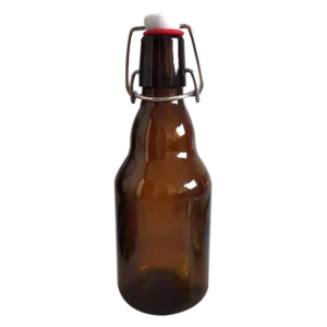 Amber stout 330ml swing top beer glass bottle