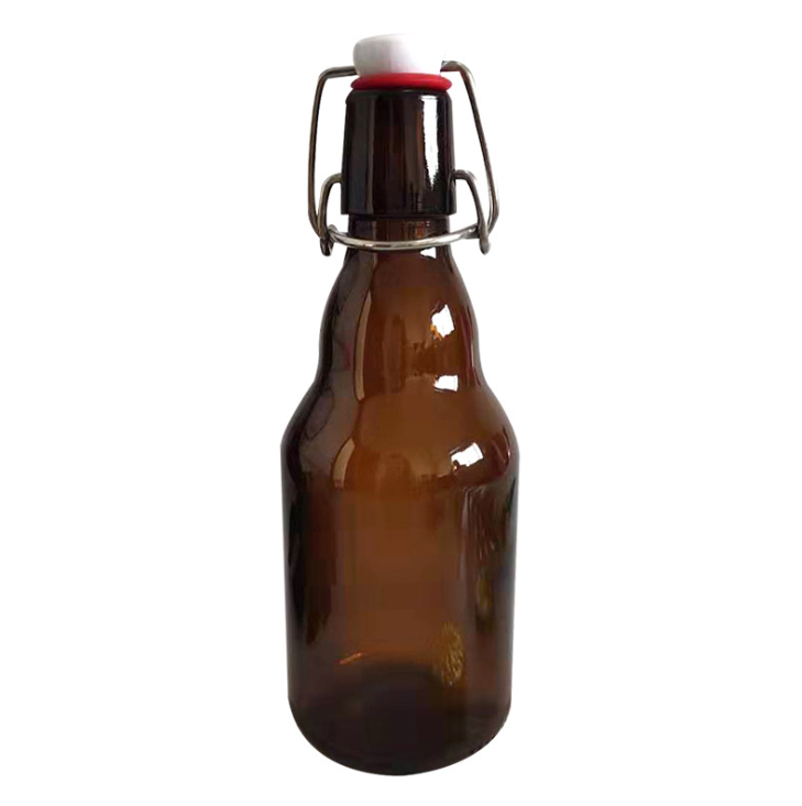 Clear Glass Stout Drinking Water Bottle at