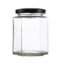 cheap hexagon glass honey jar for sale