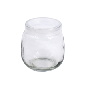 Ball round 100ml 150ml 200ml yogurt pudding glass jar PP caps