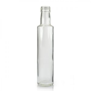 Clear round 500ml flavored cooking oil glass bottle