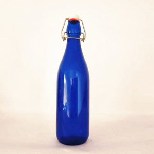 Custom blue 750ml swing top bottles for vodka spirits