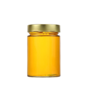 Slim tall round glass honey jar 100ml 200ml 250ml 300ml 380ml