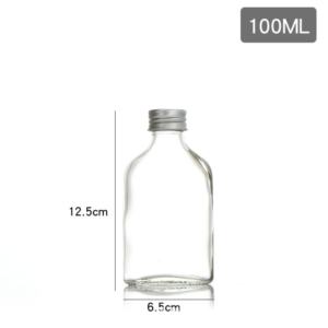 Matt black 100ml 200ml cold coffee glass bottle custom label