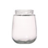 Round 500ml milk tea glass jar with straw - Image 2