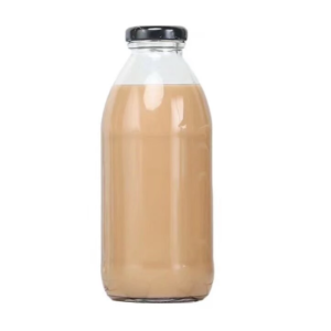 Korea 300ml 500ml round glass milk coffee bottle