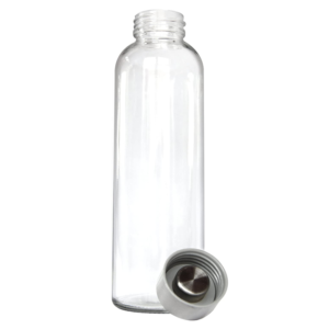 Wholesale 300ml 500ml 1000ml water glass bottle with sleeve