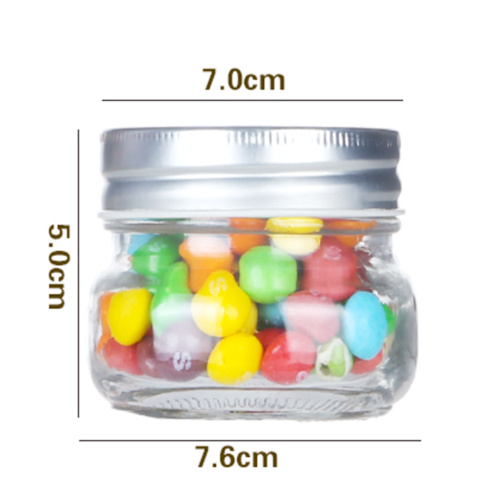 150ml Clear Glass Candy Jars with Lids - Reliable Glass Bottles