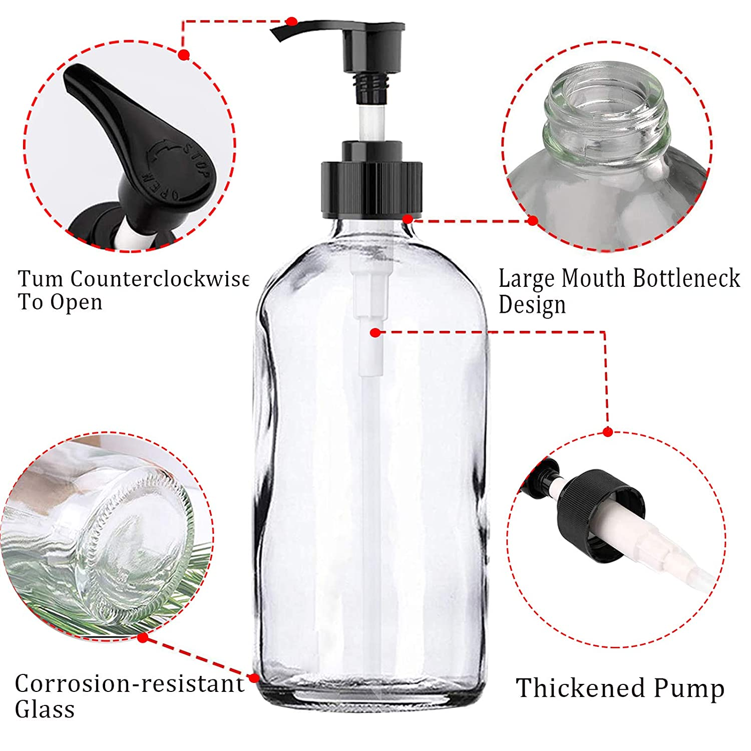 Engraved Glass Soap Dispenser Engraved Signature Collection White Glass  Bottle for the Kitchen or Bathroom Sink Metal Pump 