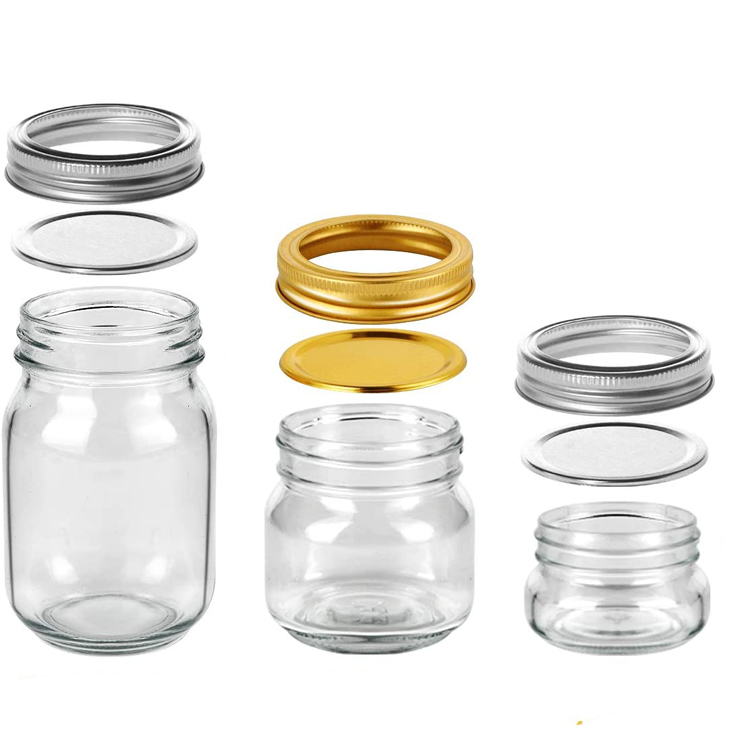 Custom Round Shape Sealed Glass Sauce Container Jelly Jam Jar - China 200ml  Glass Food Jar, Glass Container