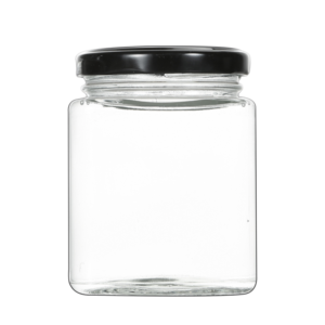 Cheap square 380ml 500ml glass jar for honey and jam