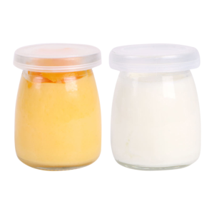 100ml 150ml 200ml glass yogurt jam jars with PP cap