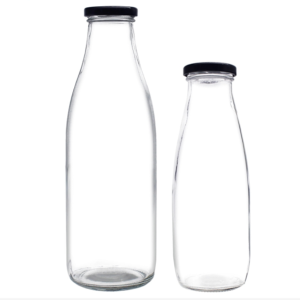 Round frescor glass milk bottle 250ml 500ml 1Liter