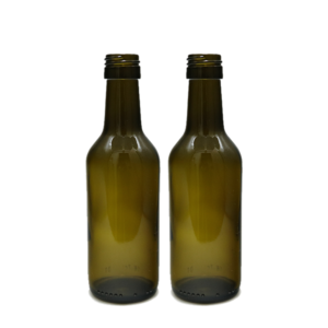 Bordeaux 187ml green glass wine bottles factory