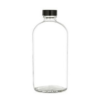 16oz boston round glass water bottle supplier
