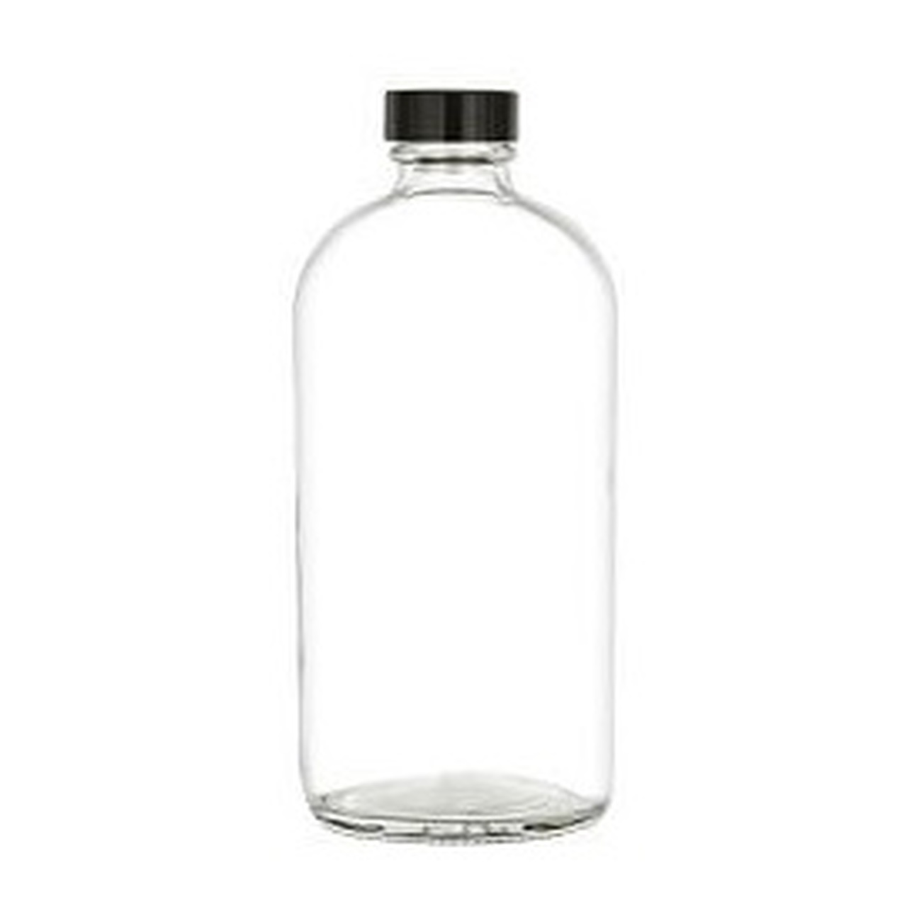 16 oz Clear Glass Short Milk Bottles