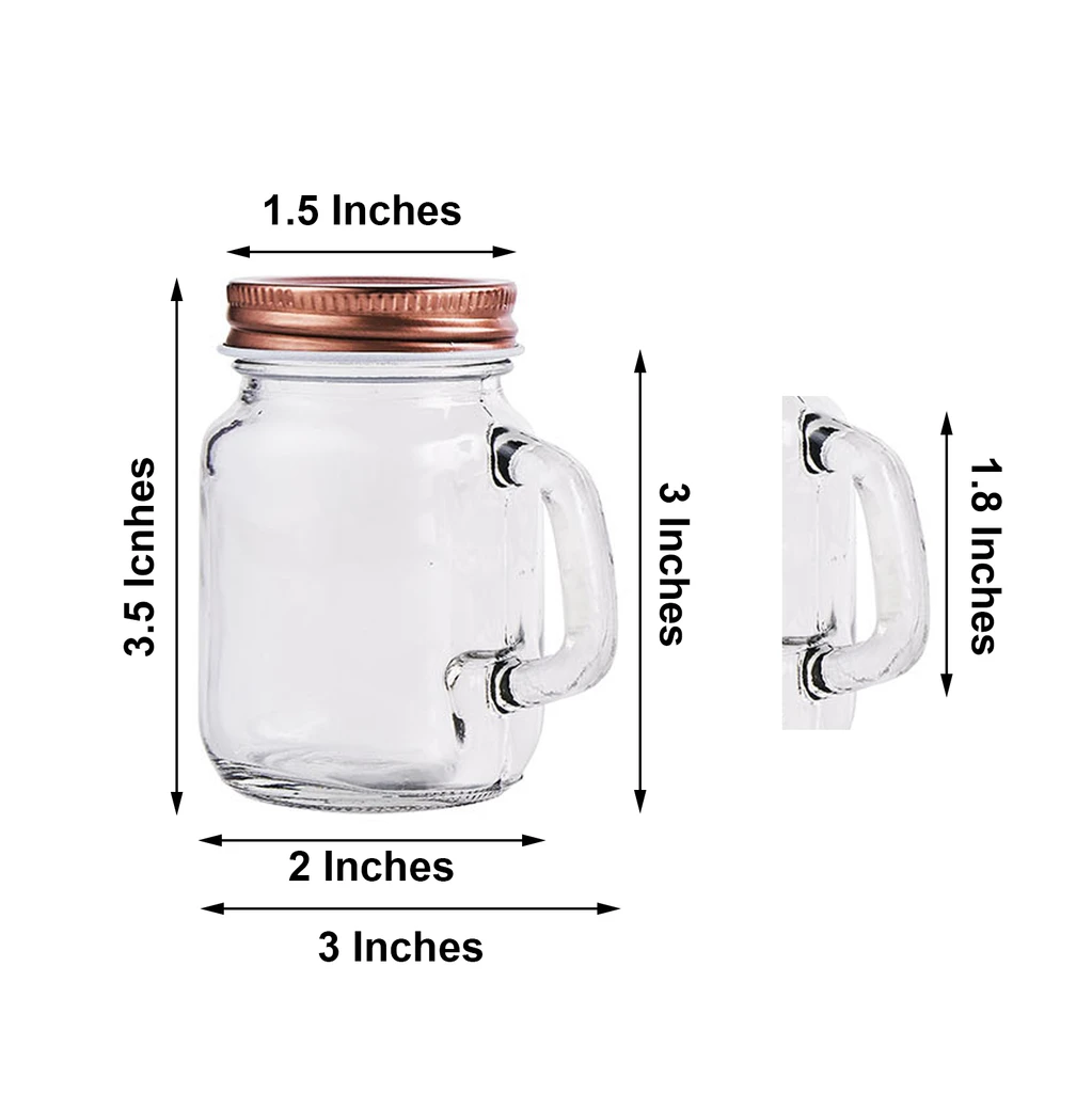 Glass Mason Juice Jar, Capacity: 120 Ml