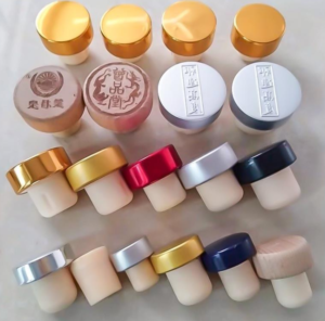 various corks for liquor bottle sealing