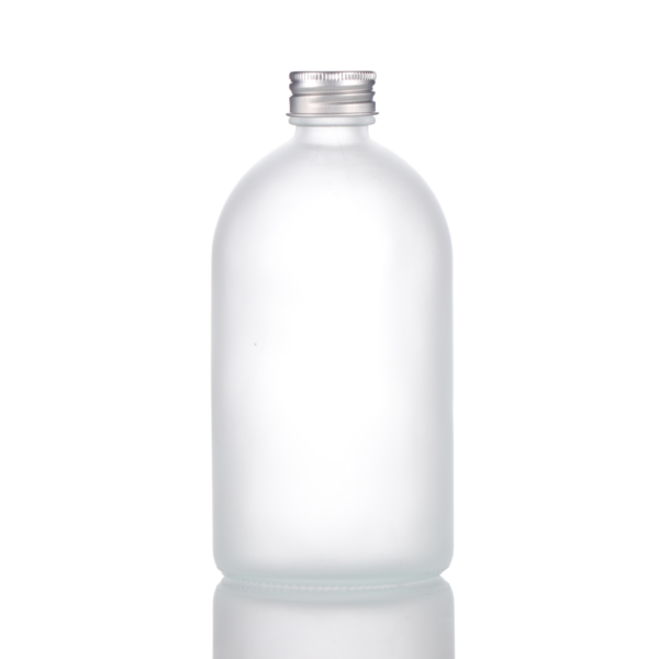 Frosted juice bottle round 300ml 350ml 500ml glass juice bottles