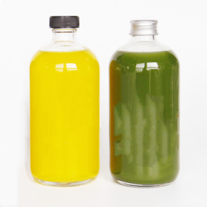 round glass juice bottles for sale