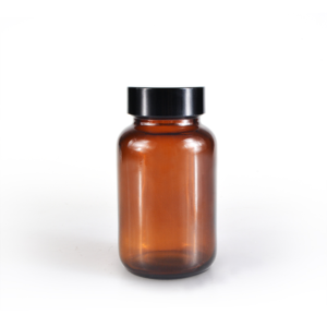 amber glass pharmaceutical pill bottles