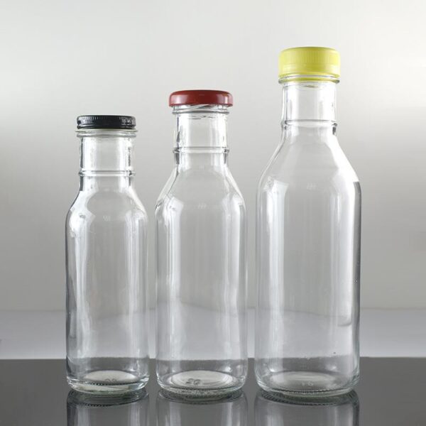 ring-neck glass bottle with different closure options