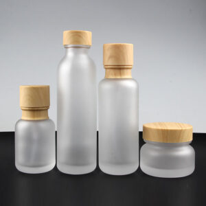 custom glass lotion bottle designing