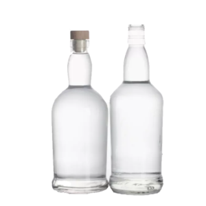 Custom 750ml 700ml liquor bottles for vodka whiskey spirits