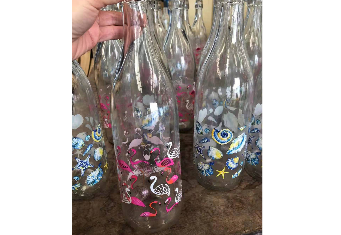 custom decal printing bottles