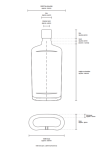 custom whiskey bottle drawing