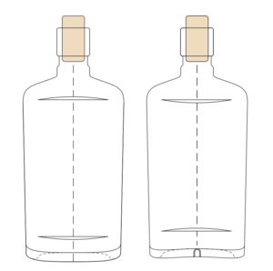 custom whisky bottle model