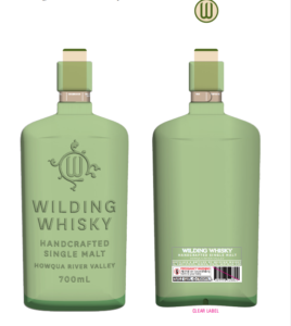 custom whiskey bottle with branding