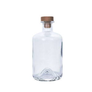 Round liquor bottle 50cl 70cl whisky spirit bottle