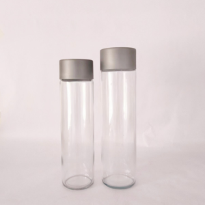 800ml water bottle Voss typer mineral water glass bottle