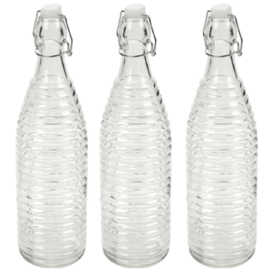 textured custom swing top bottles