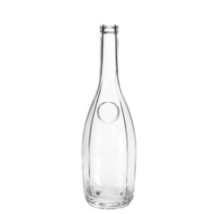 round liquor bottle