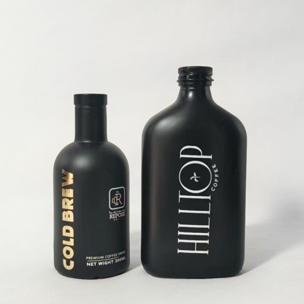 custom glass coffee bottles