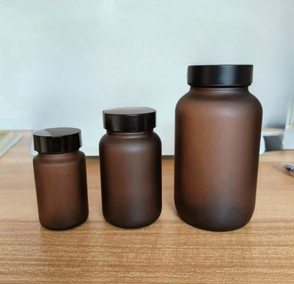 Amber brown medicine bottles 200ml 400ml 500ml